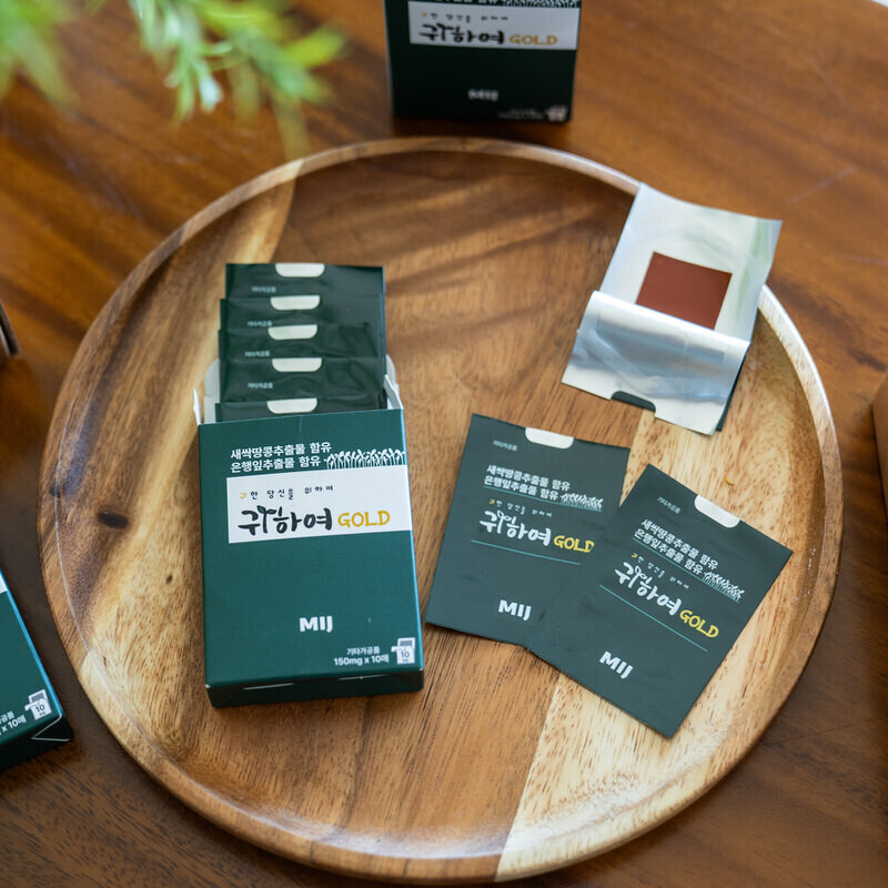 엠아이제이,귀건강 일반식품, ODF 제형,  귀하여 골드